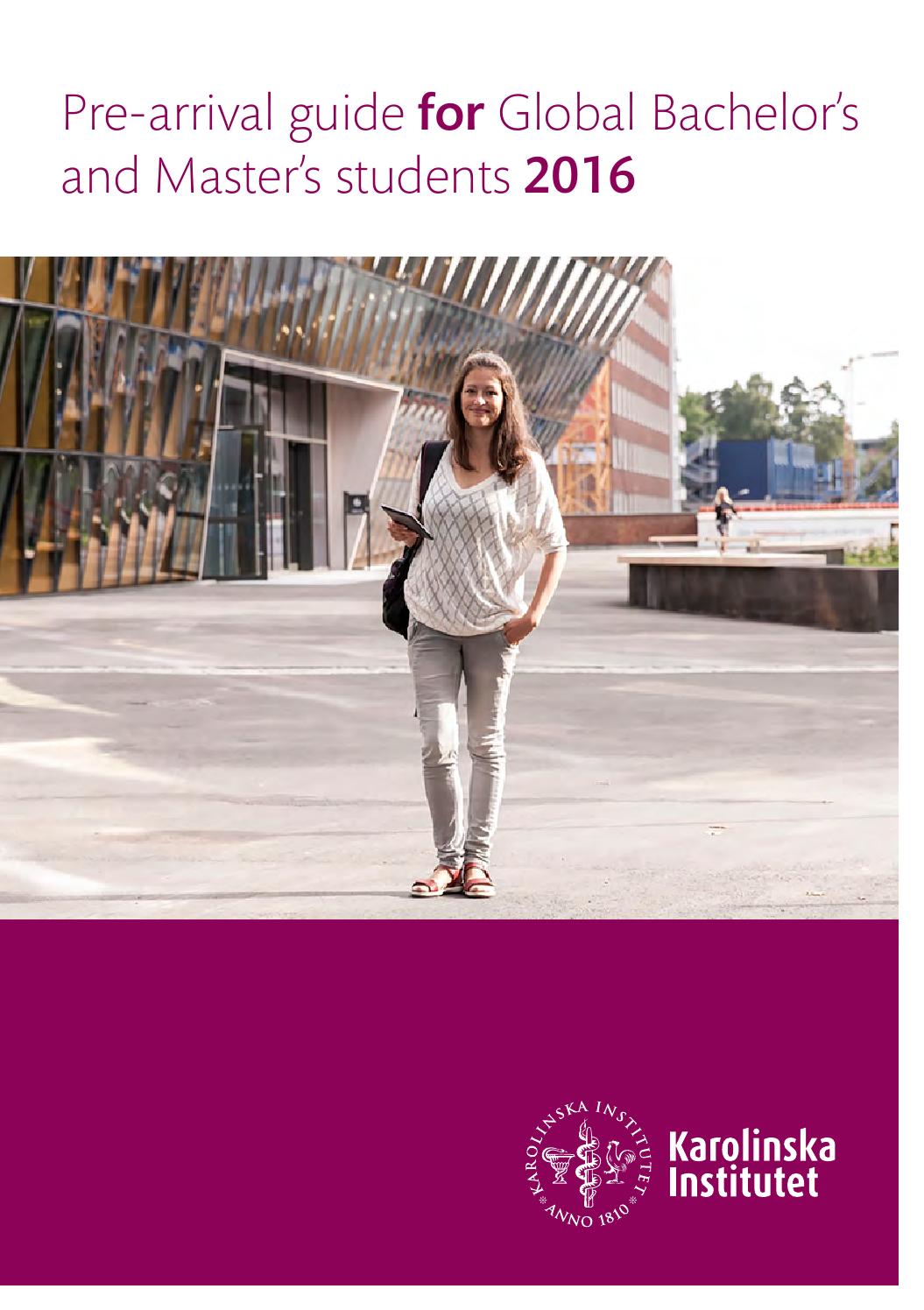Pre arrival guide 2016 by Karolinska Institutet - Issuu
