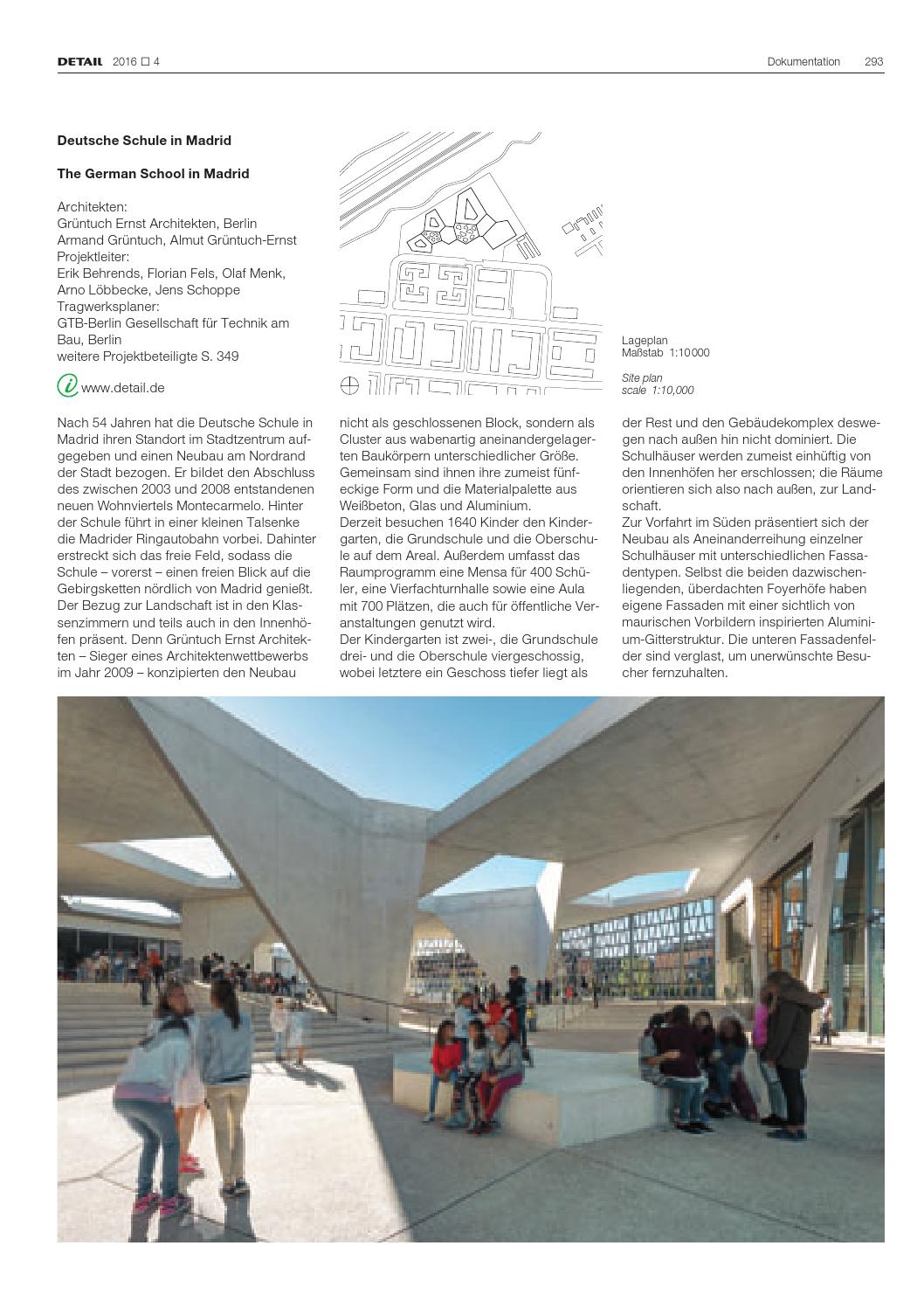 DETAIL 4/2016 - Bauen mit Beton (deutsch) by DETAIL - Issuu