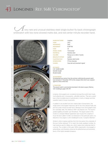 START-STOP-RESET: 88 EPIC STAINLESS STEEL CHRONOGRAPHS [Catalogue 