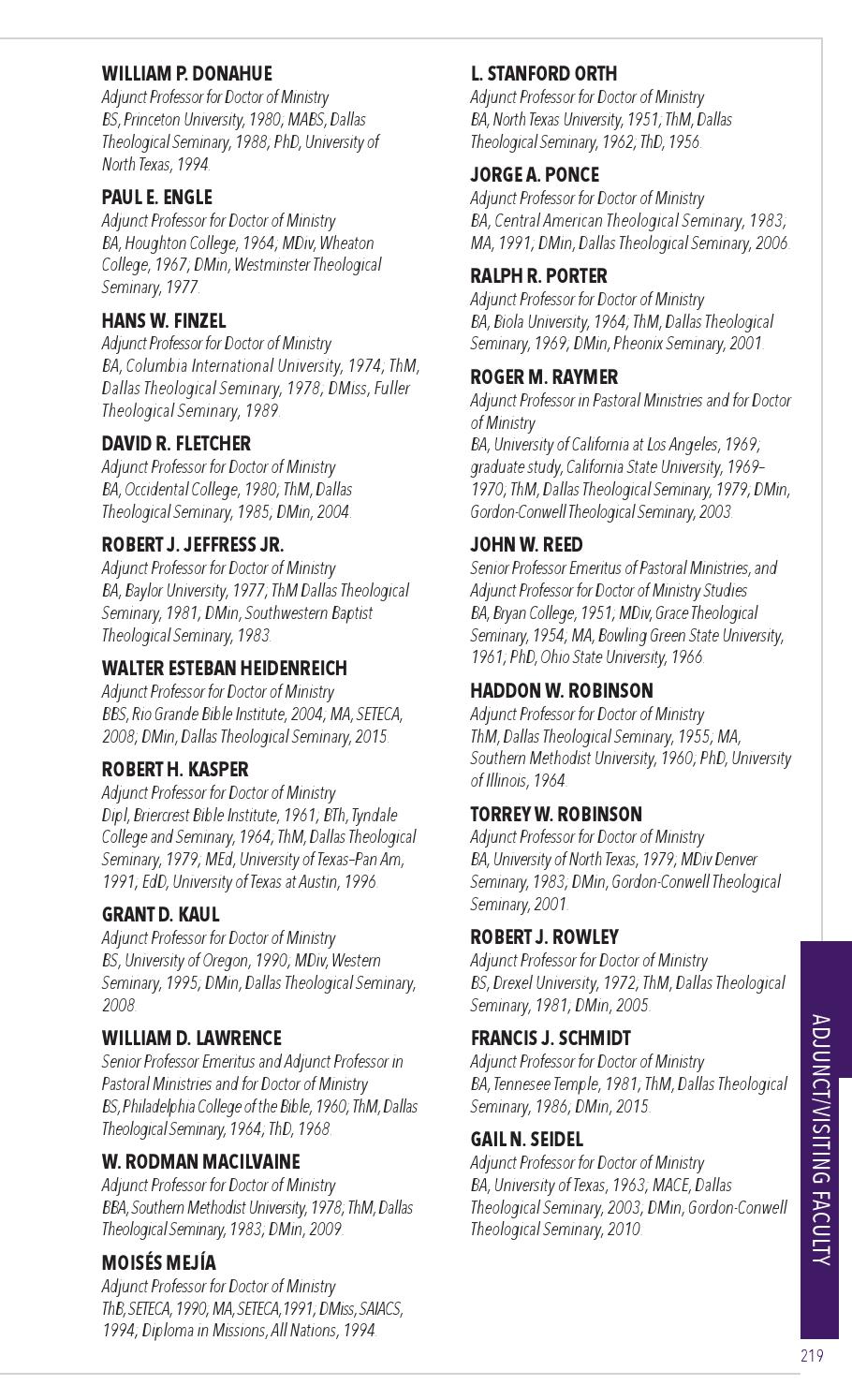 DTS catalog 2016 2017 by Dallas Theological Seminary Issuu