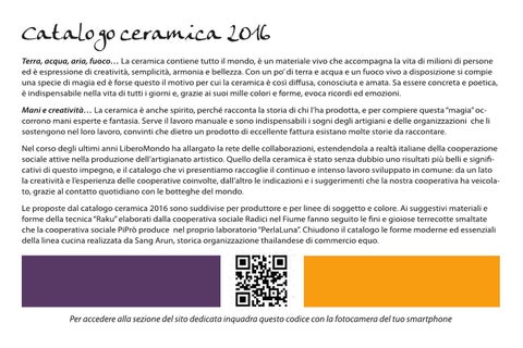Catalogo ceramica equosolidale 2016 - LiberoMondo 第 2 页
