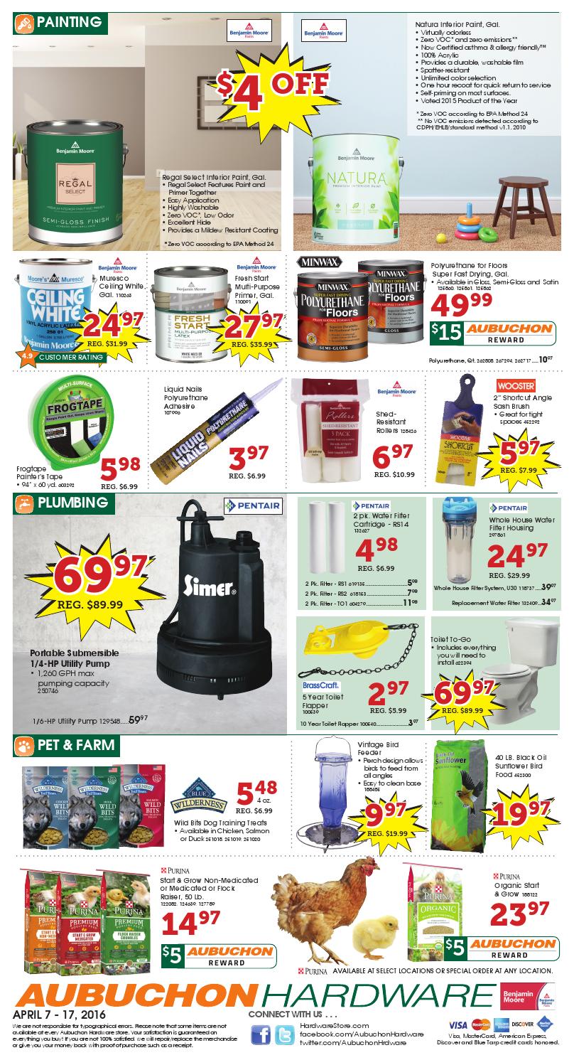 April Flyer 2016 by Aubuchon Hardware - Issuu