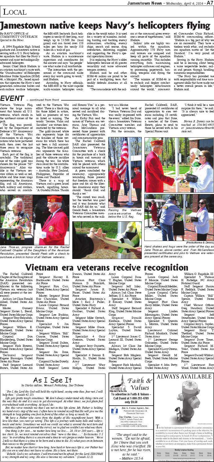 Jamestown news 4 6 16 by Jamestown News Issuu