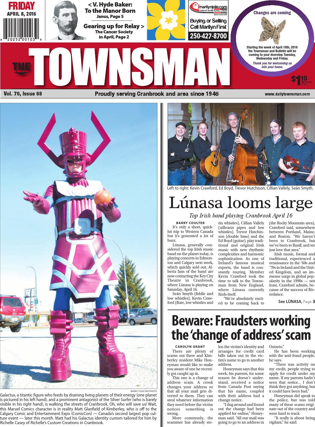 Cranbrook Daily Townsman April 08 2016 By Black Press Issuu