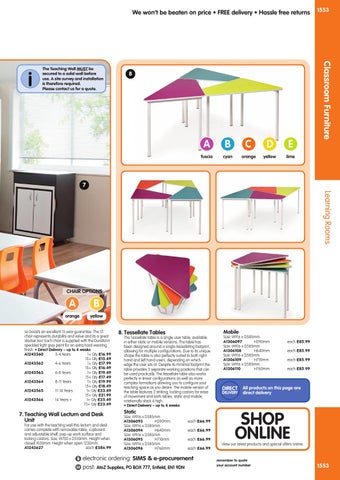 Findel Ltd AtoZ 目录 2016/17 - Classroom 家具 第 11 页