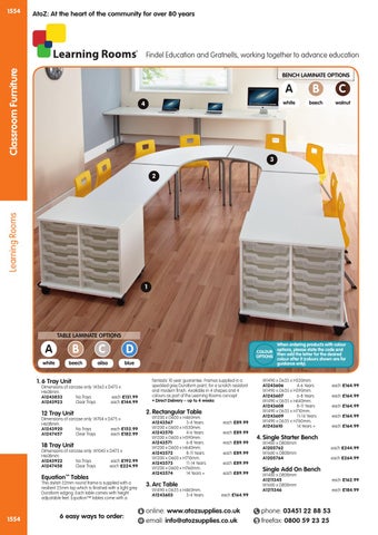 Findel Ltd AtoZ 目录 2016/17 - Classroom 家具 第 12 页