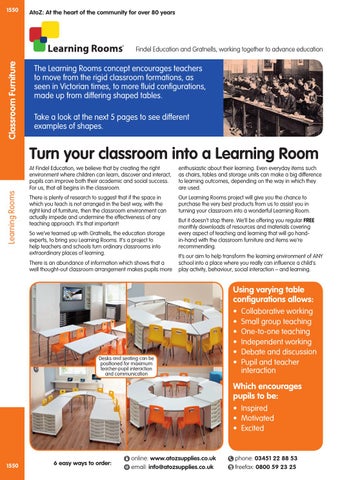 Findel Ltd AtoZ 目录 2016/17 - Classroom 家具 第 8 页
