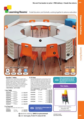Findel Ltd AtoZ 目录 2016/17 - Classroom 家具 第 9 页