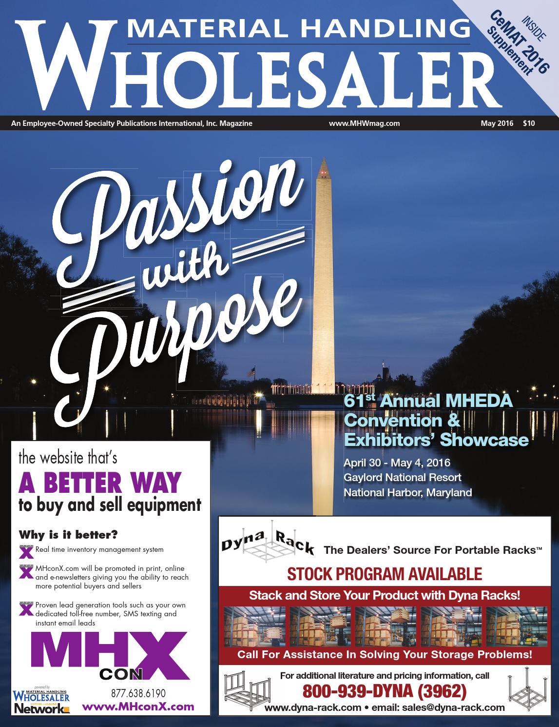 Material Handling Wholesaler May 2016 by Material Handling Wholesaler