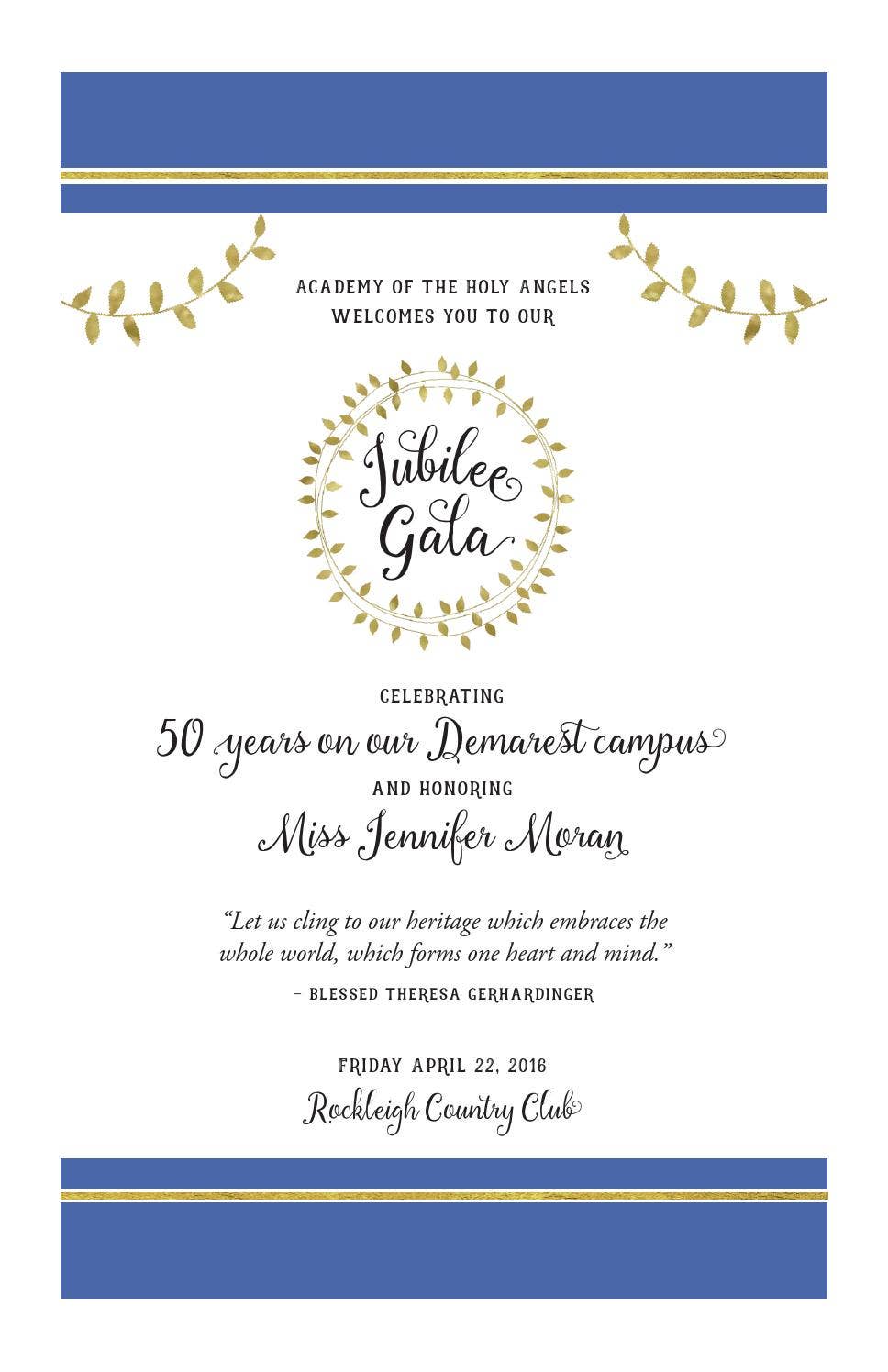 2016 Jubilee Gala by Academy of the Holy Angels - Issuu