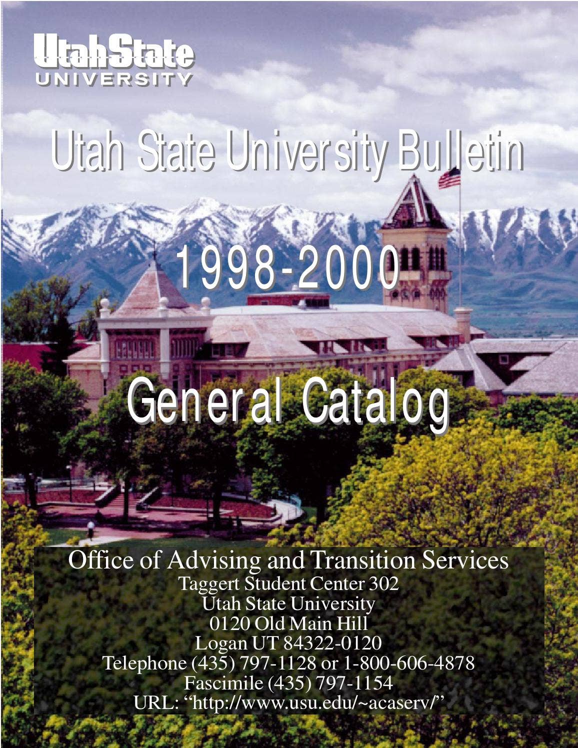 USU General Catalog, 19982000 by USU Libraries Issuu