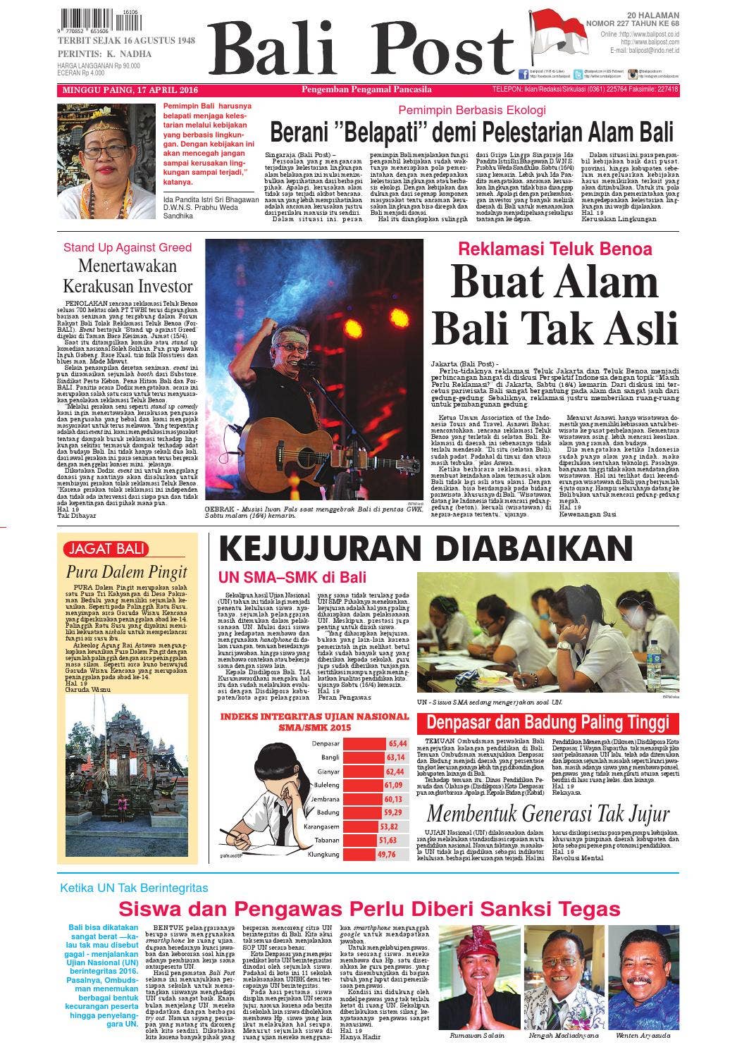 Edisi 17 April 2016 | Balipost.com by e-Paper KMB - Issuu