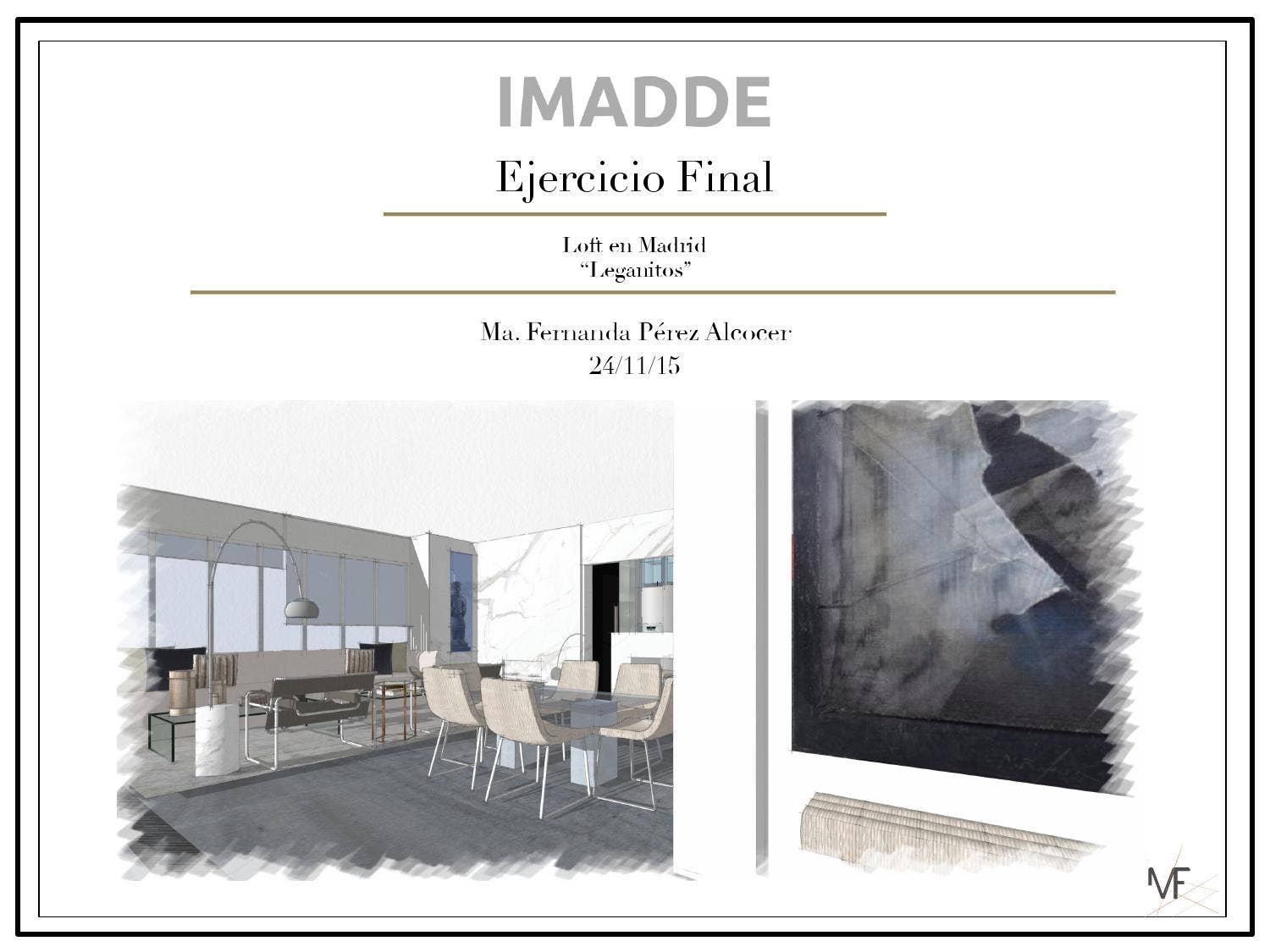 Estudios Previos para Proyecto de Interiorismo de Vivienda en Madrid by ...