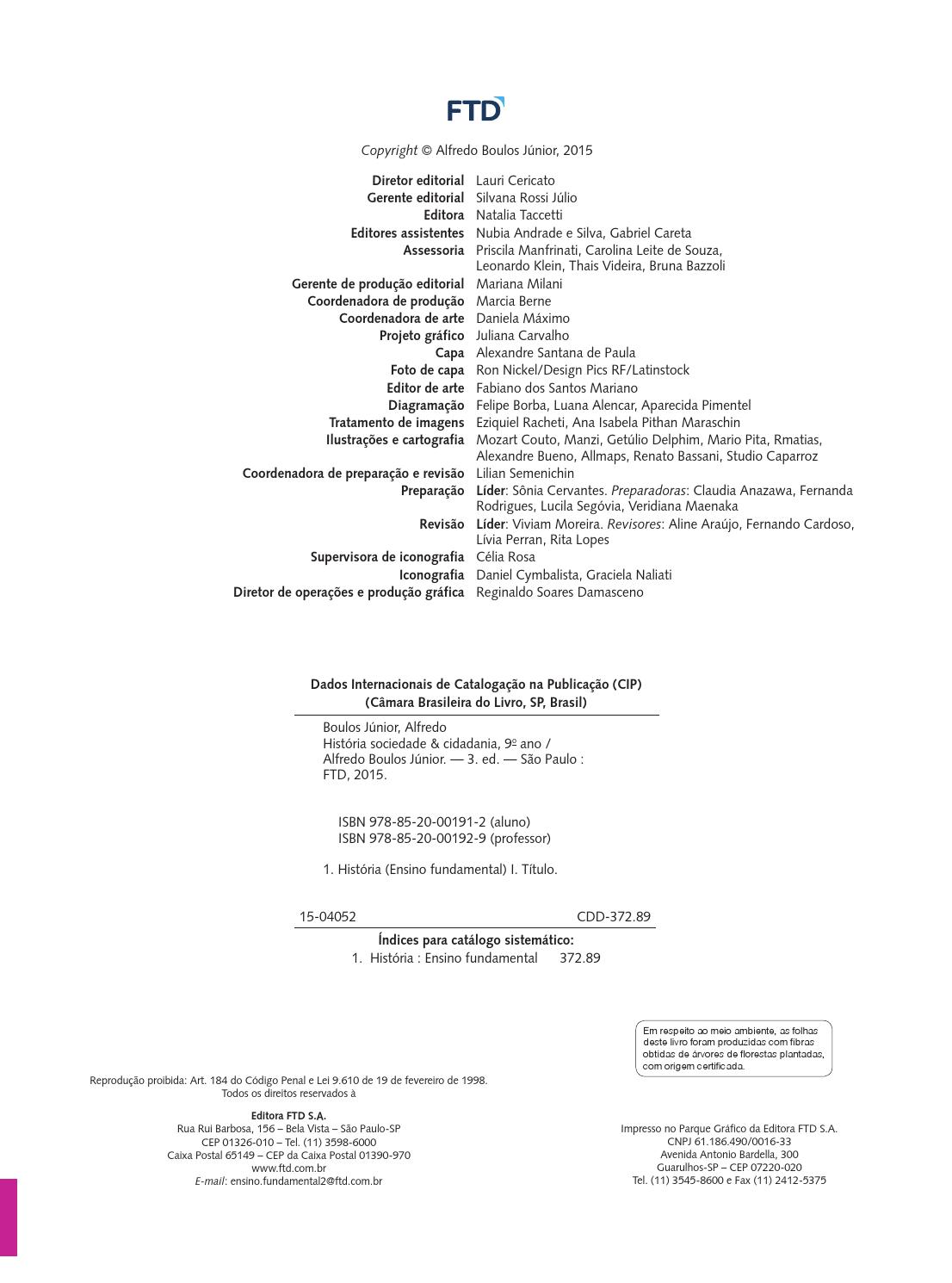 Livro De Historia Sociedade E Cidadania 9 Ano