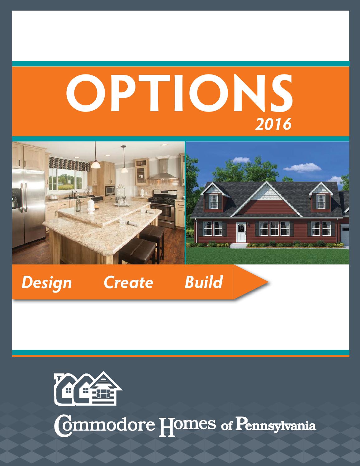 Commodore Homes of Pennsylvania Options 2016 by Commodore Homes, LLC Issuu