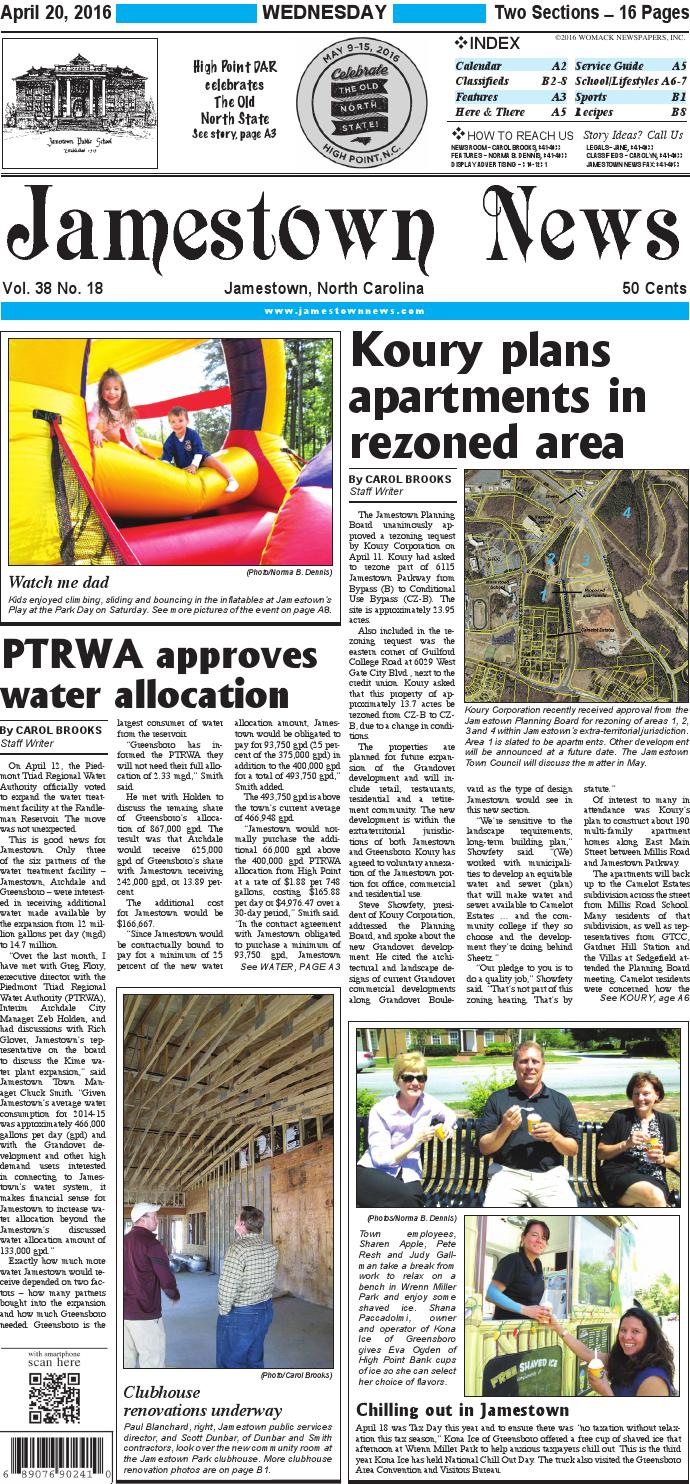 Jamestown news 4 20 16 by Jamestown News Issuu