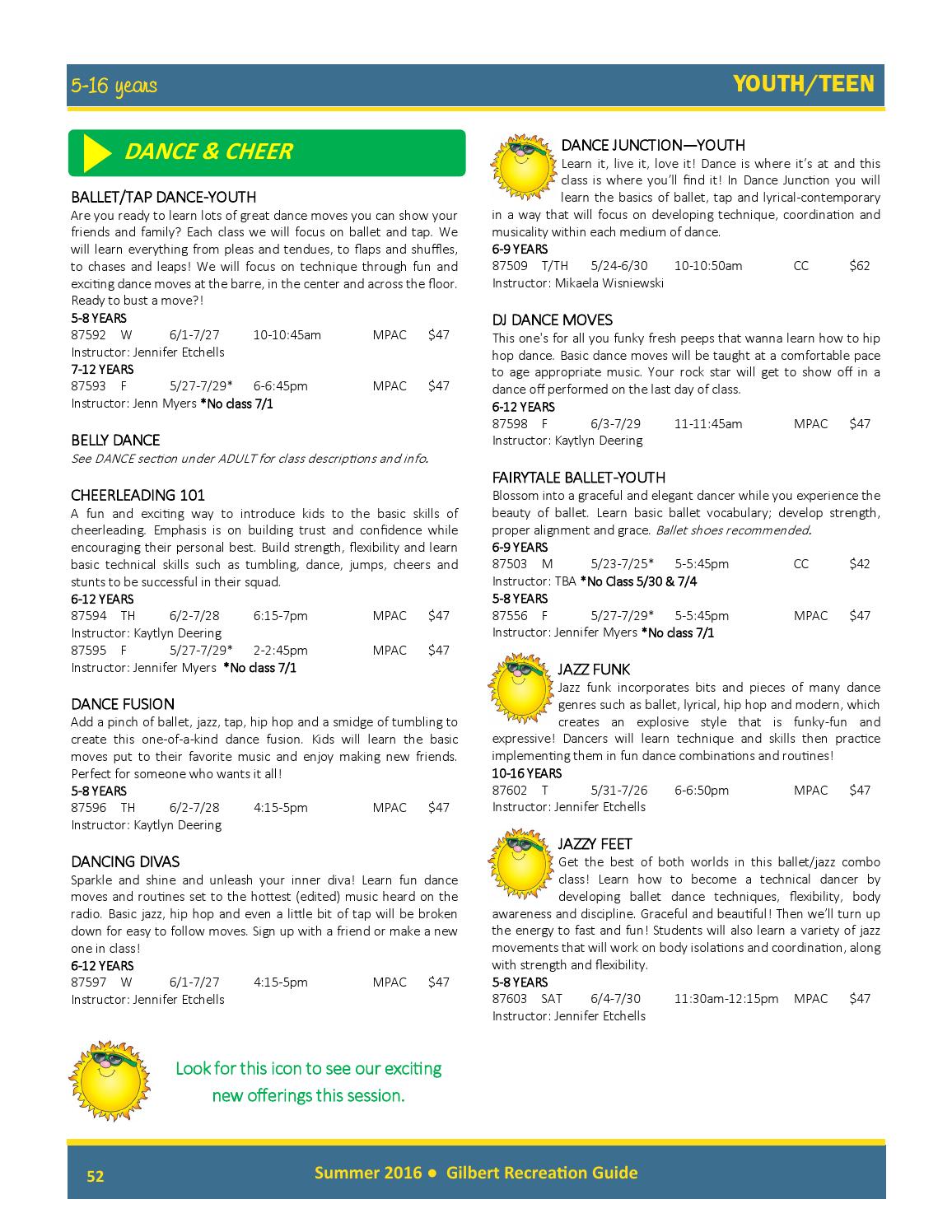 Town of Gilbert Summer Recreation Guide 2016 by Town of GilbertParks