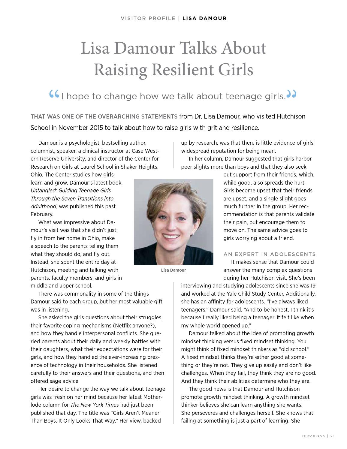 Hutchison Magazine April 16 By Hutchison School Issuu