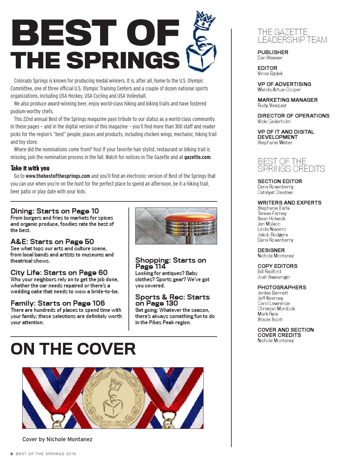 Best of the Springs 2016 by Colorado Springs Gazette, LLC Issuu
