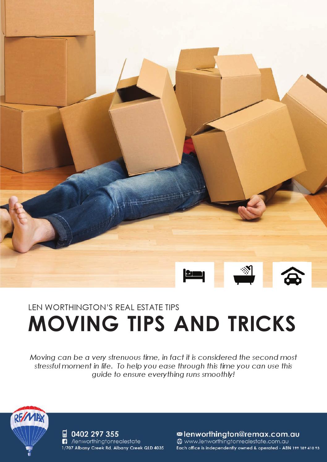 Moving Tips and Tricks Len Worthington Real Estate Tips by Len
