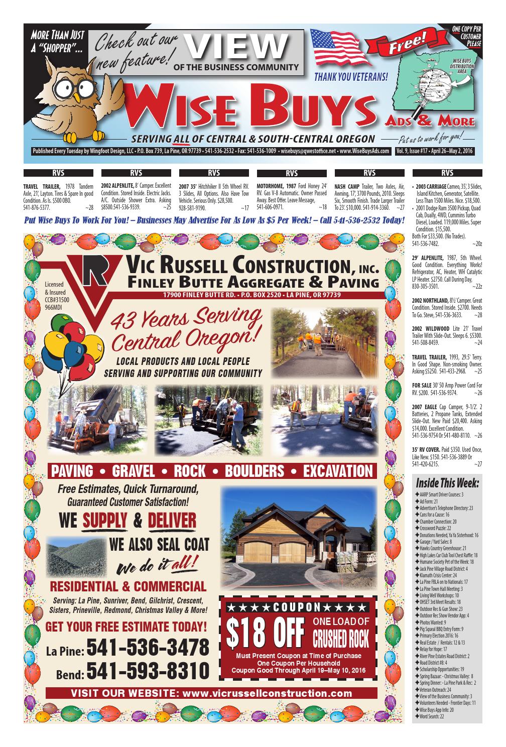 Wise Buys 042616 by Wise Buys Ads & More Issuu