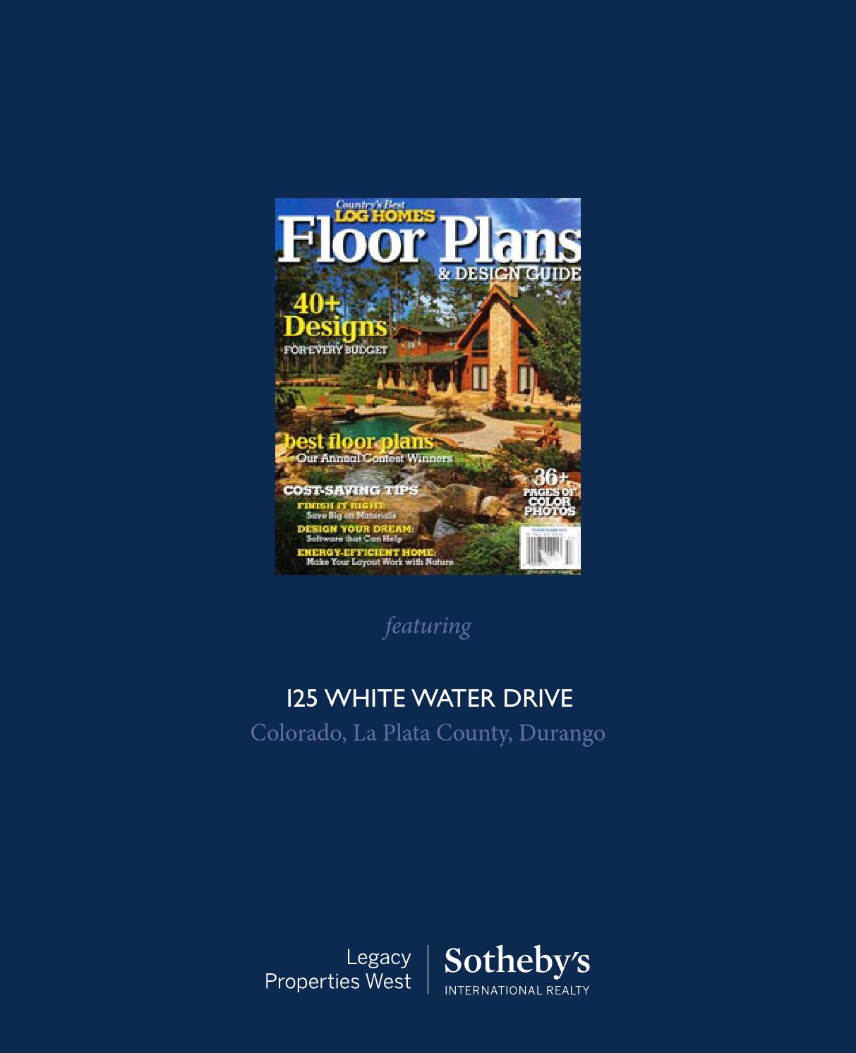 Country S Best Log Homes Floor Plans Design Guide 2010 By