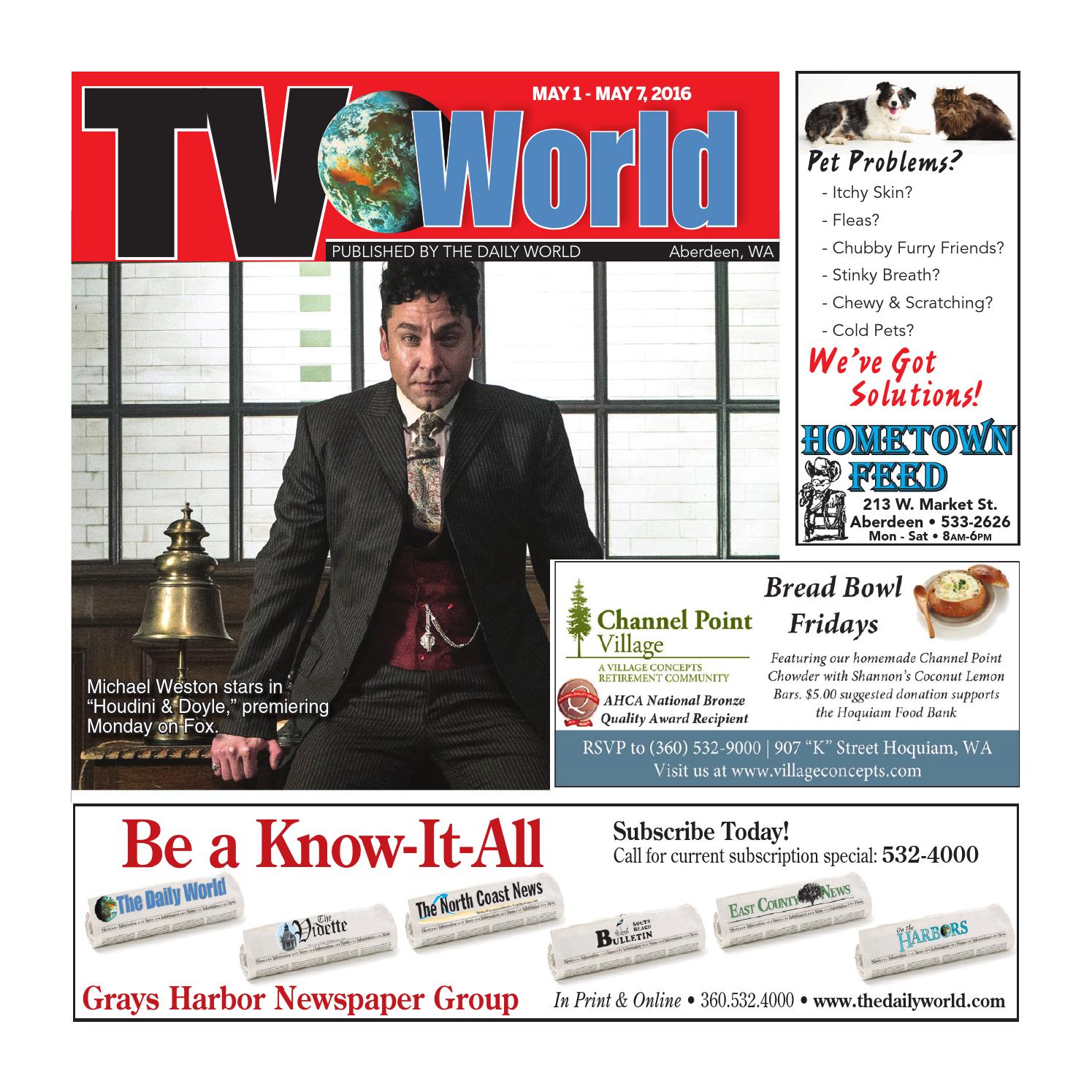 Aberdeen Daily World TV World May 1 May 7, 2016 TV World by Sound