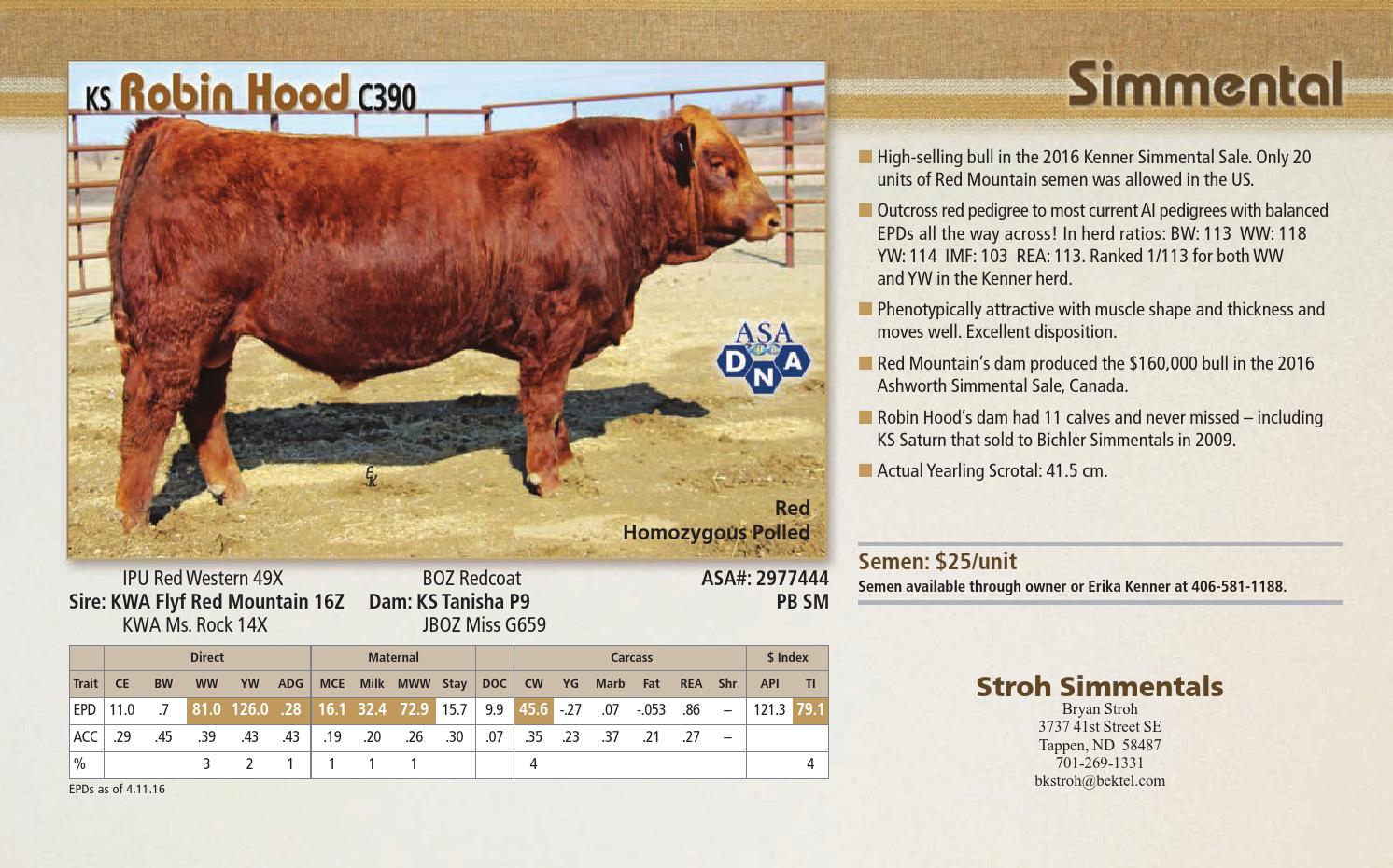 Sire Source 2016 by American Simmental Publication, Inc Issuu