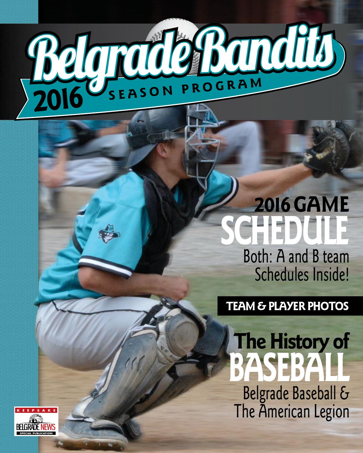 Belgrade Bandits Program 2016 by Bozeman Daily Chronicle - Issuu Belgrade Bandits Program 2016 by Bozeman Daily Chronicle - Issuu