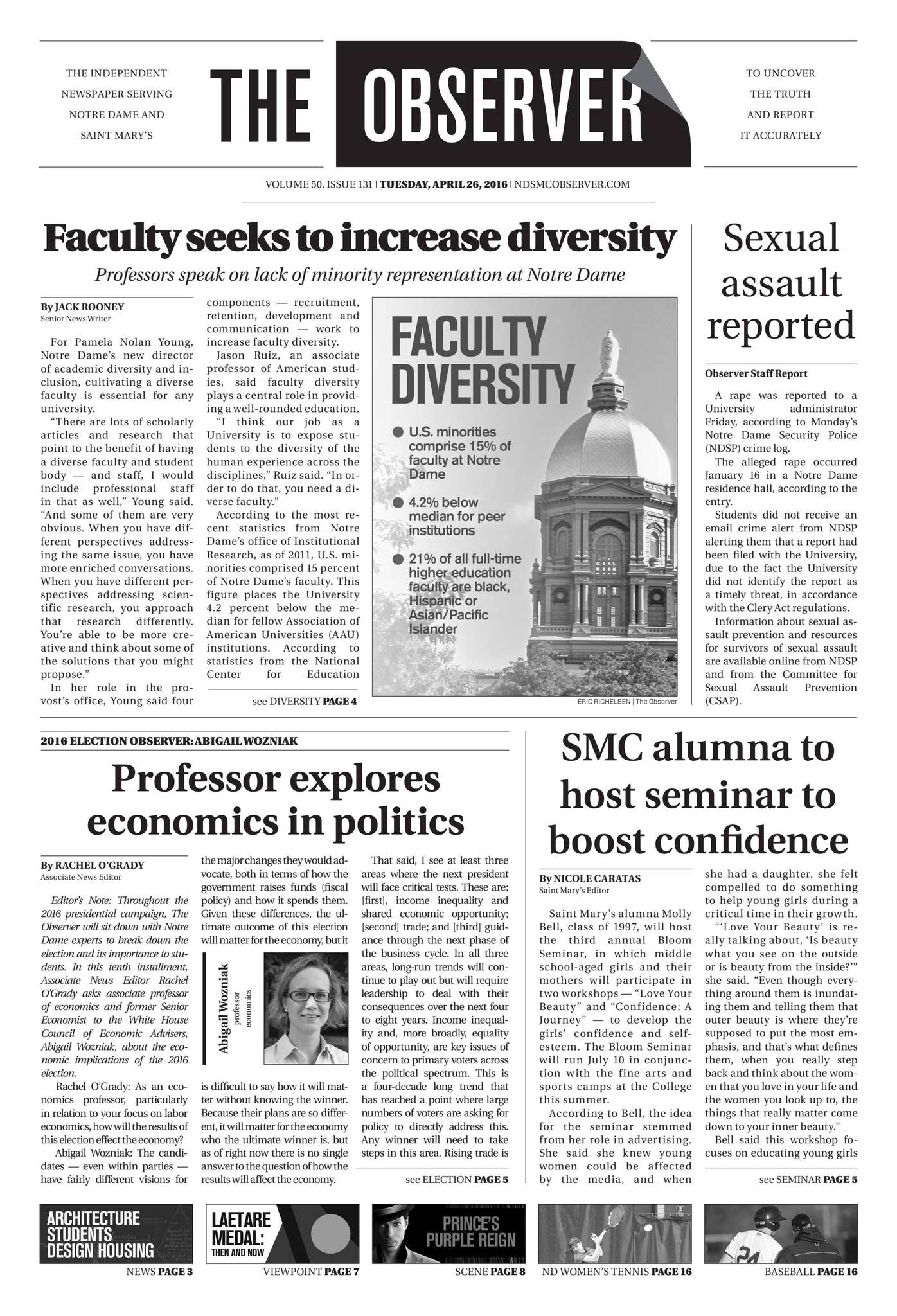 Weekly Observer Print Edition of The Observer for Tuesday, April 26, 2016 by The ...