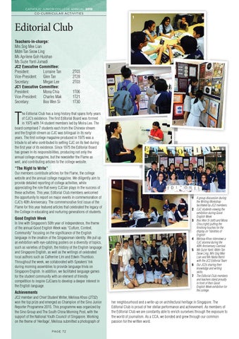 cjc yearbook 2015 by catholic jc issuu newspaper media club flyers college