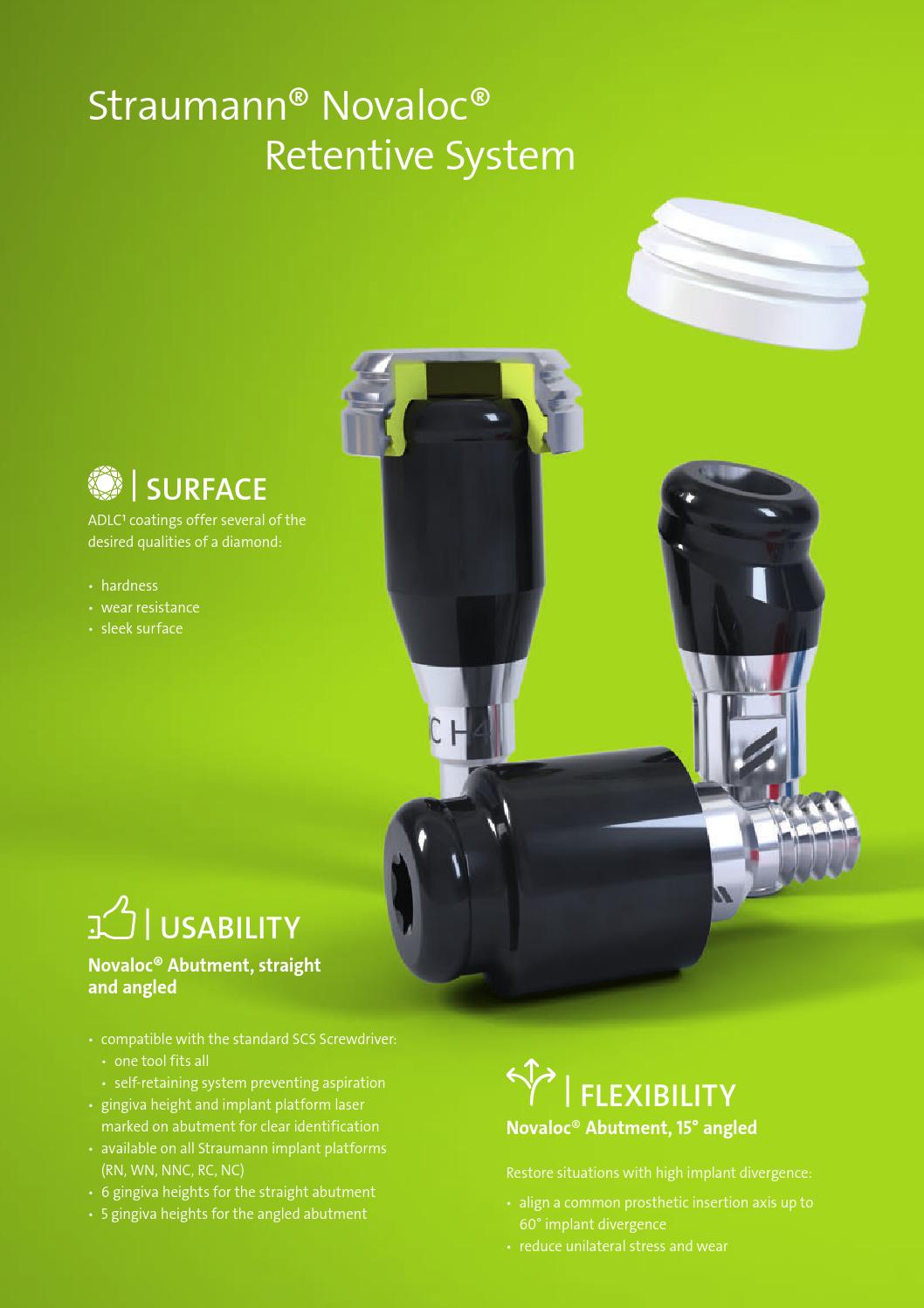 Straumann® Novaloc® A reliable connection that endures. by Institut