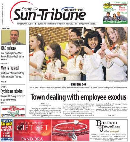 Stouffville Sun, April 28, 2016 by Stouffville Sun-Tribune - Issuu