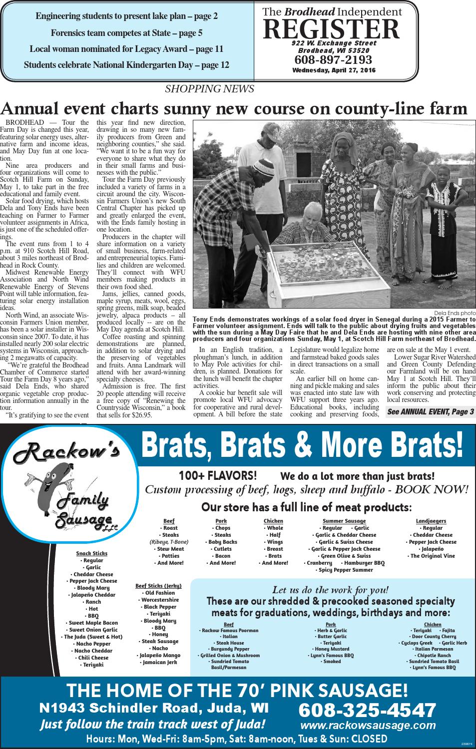 Is 4 27 16 by Southern Lakes Newspapers / Rock Valley Publishing Issuu