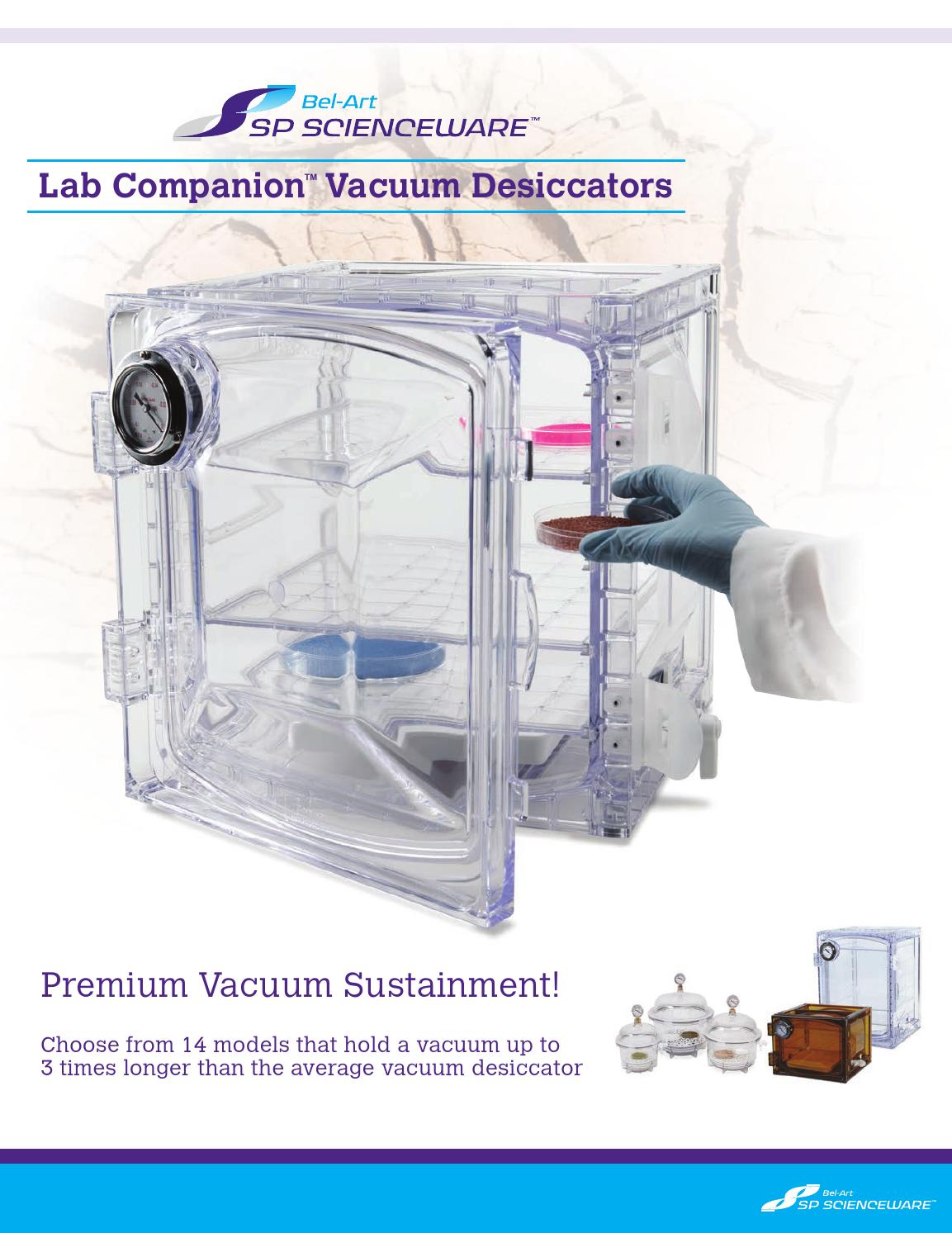 Vacuum Desiccator Lab Companion by SP Scienceware BelArt HB