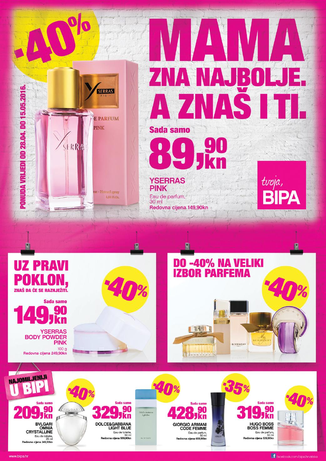 Bipa katalog Majčin dan od 29.04.15.05.2016. by Catalog.hr Issuu