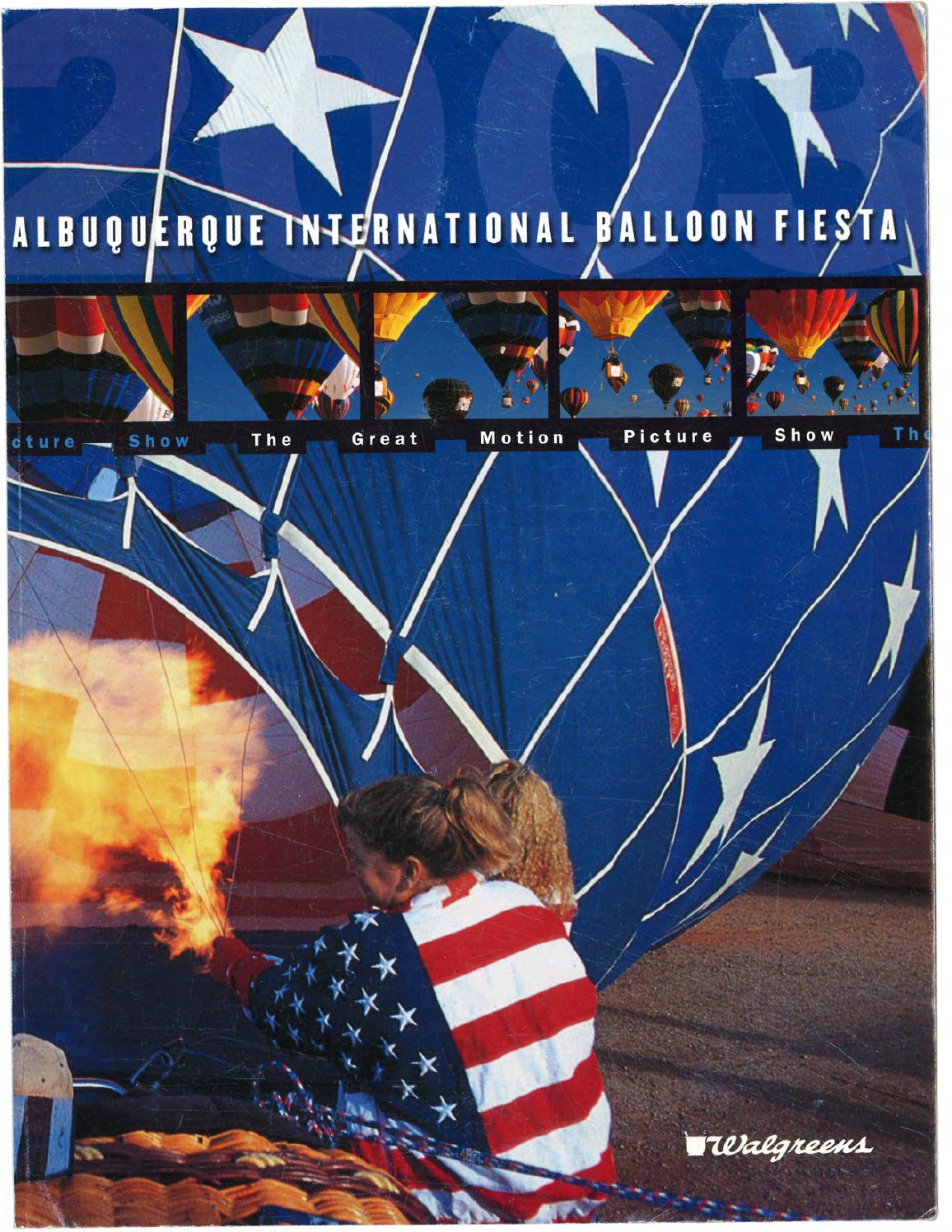 Official 2003 Albuquerque International Balloon Fiesta Program by Albuquerque  International Balloon Fiesta - issuu