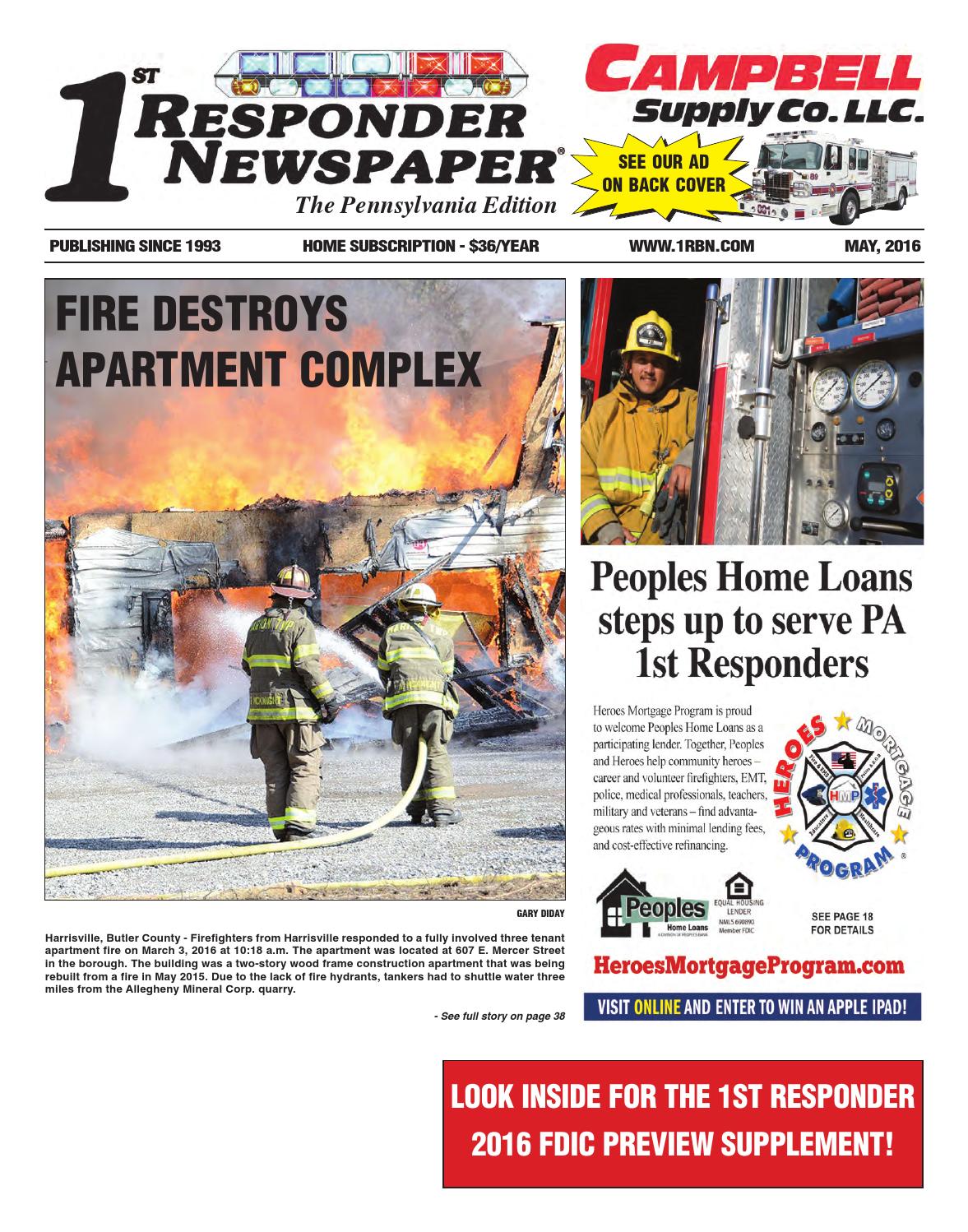 1st Responder Pennsylvania May Edition by Belsito Communications Inc
