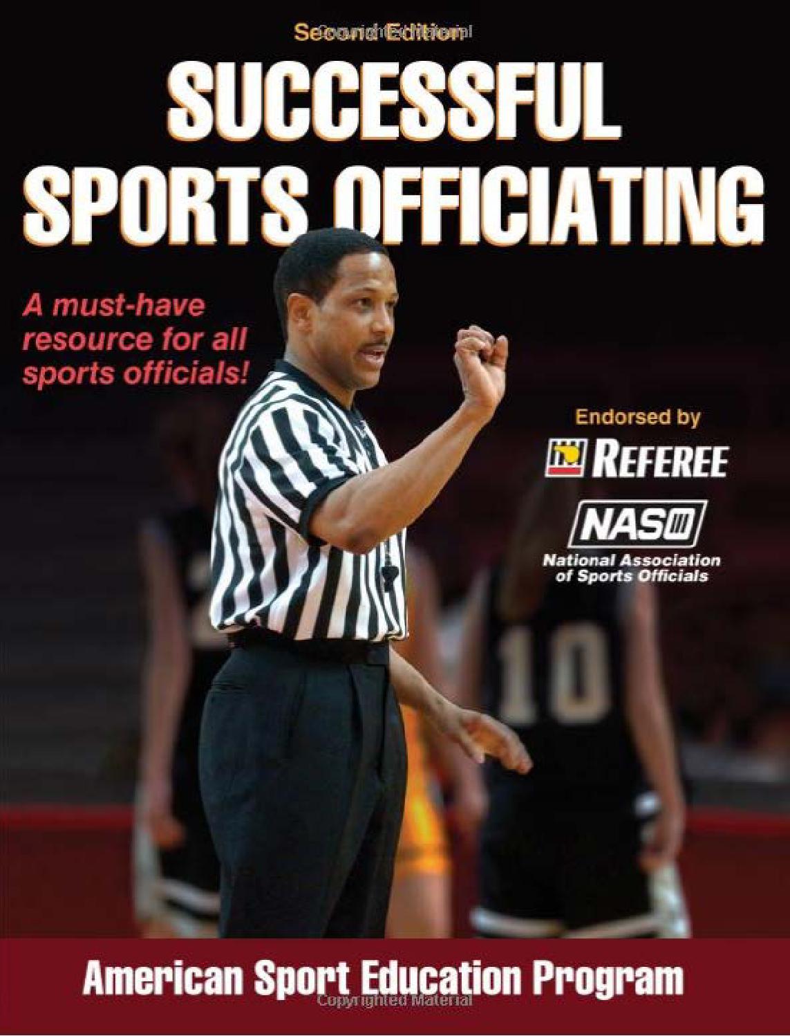 essay about sports officiating