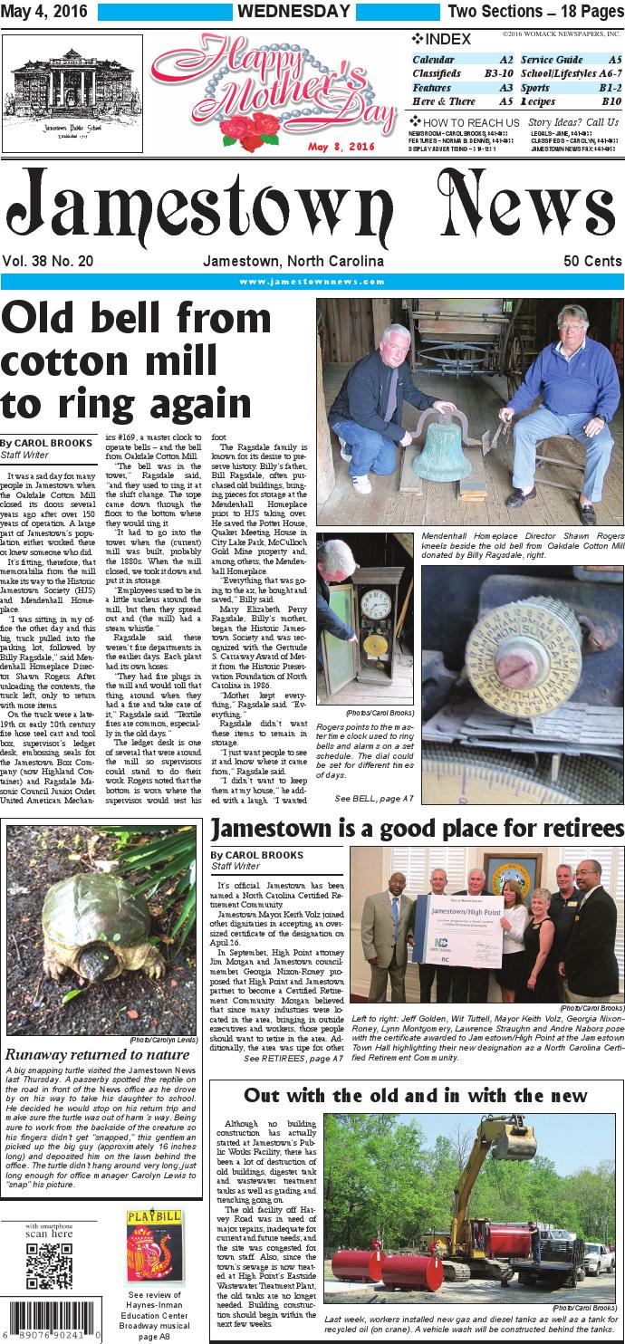 Jamestown news 5 4 16 by Jamestown News Issuu