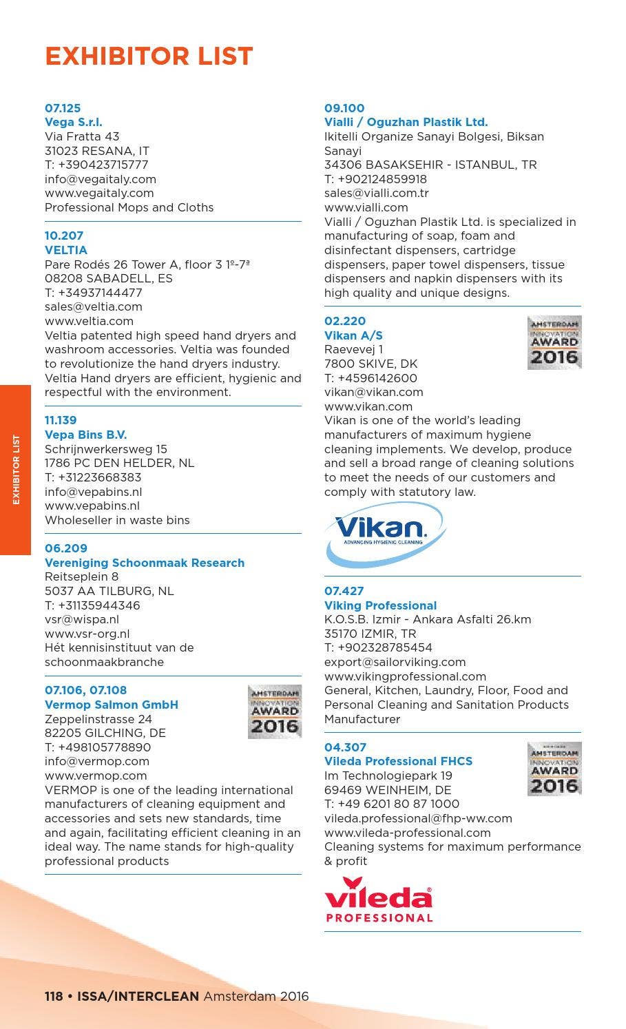 Issa interclean catalogue 2016 by RAI Amsterdam Issuu