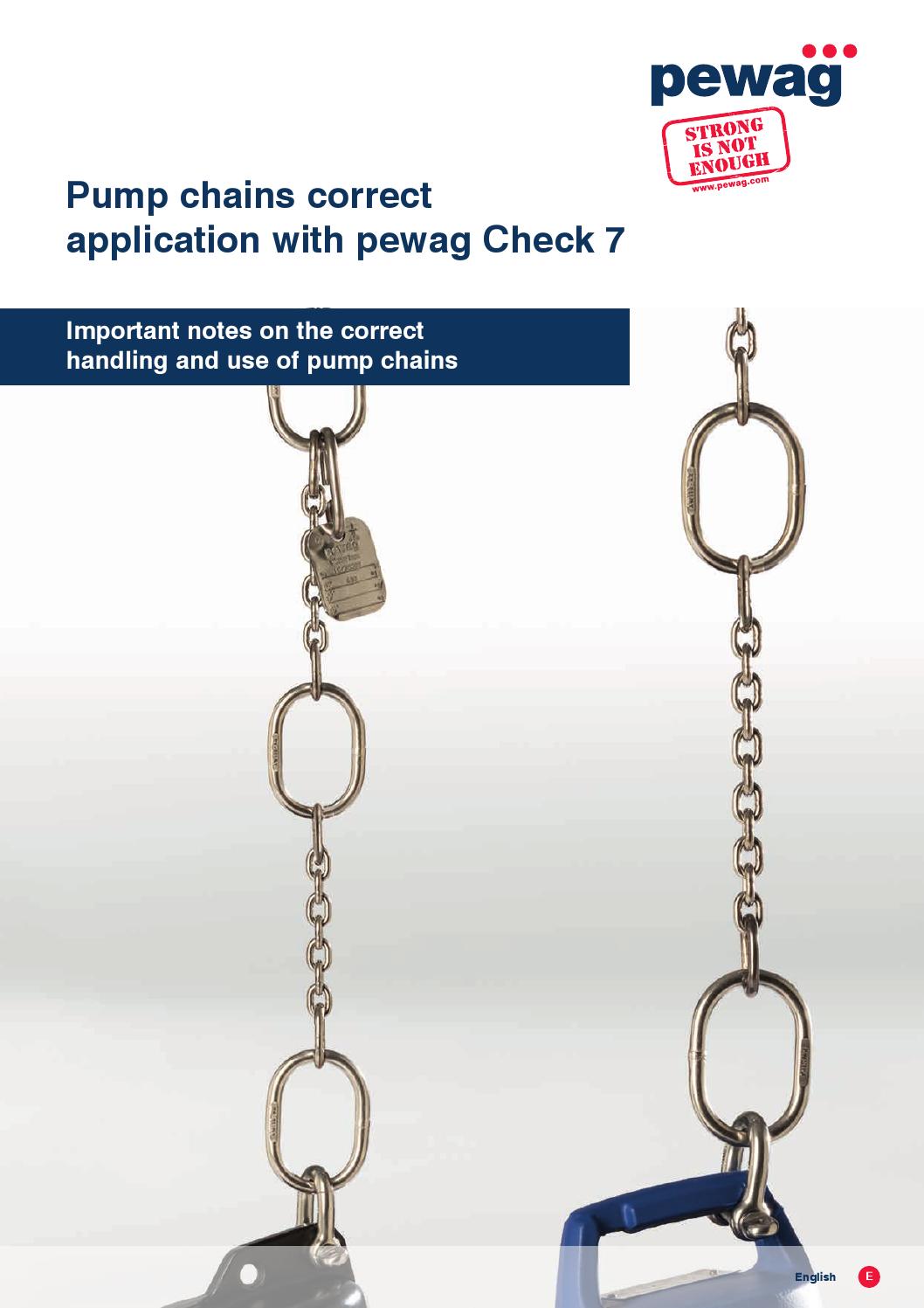 Pump chains correct application with pewag Check 7 by pewag Issuu