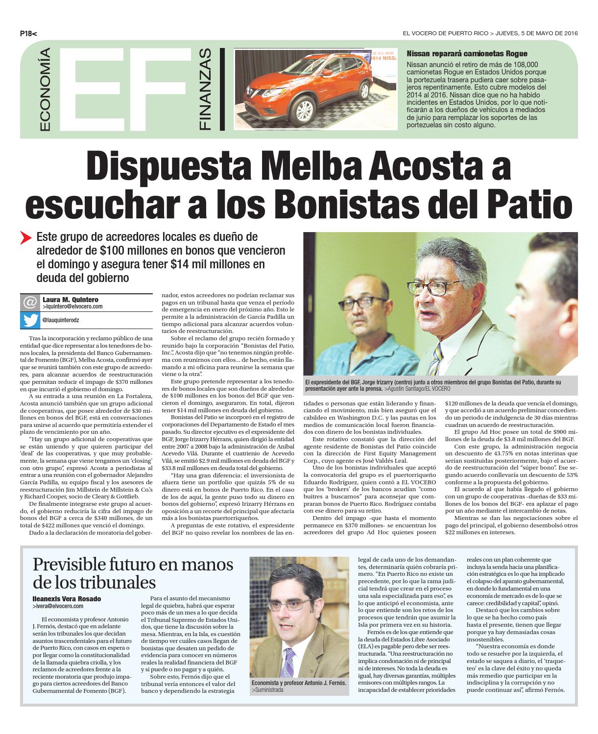 Edicion 5 De Mayo 2016 By El Vocero De Puerto Rico Issuu