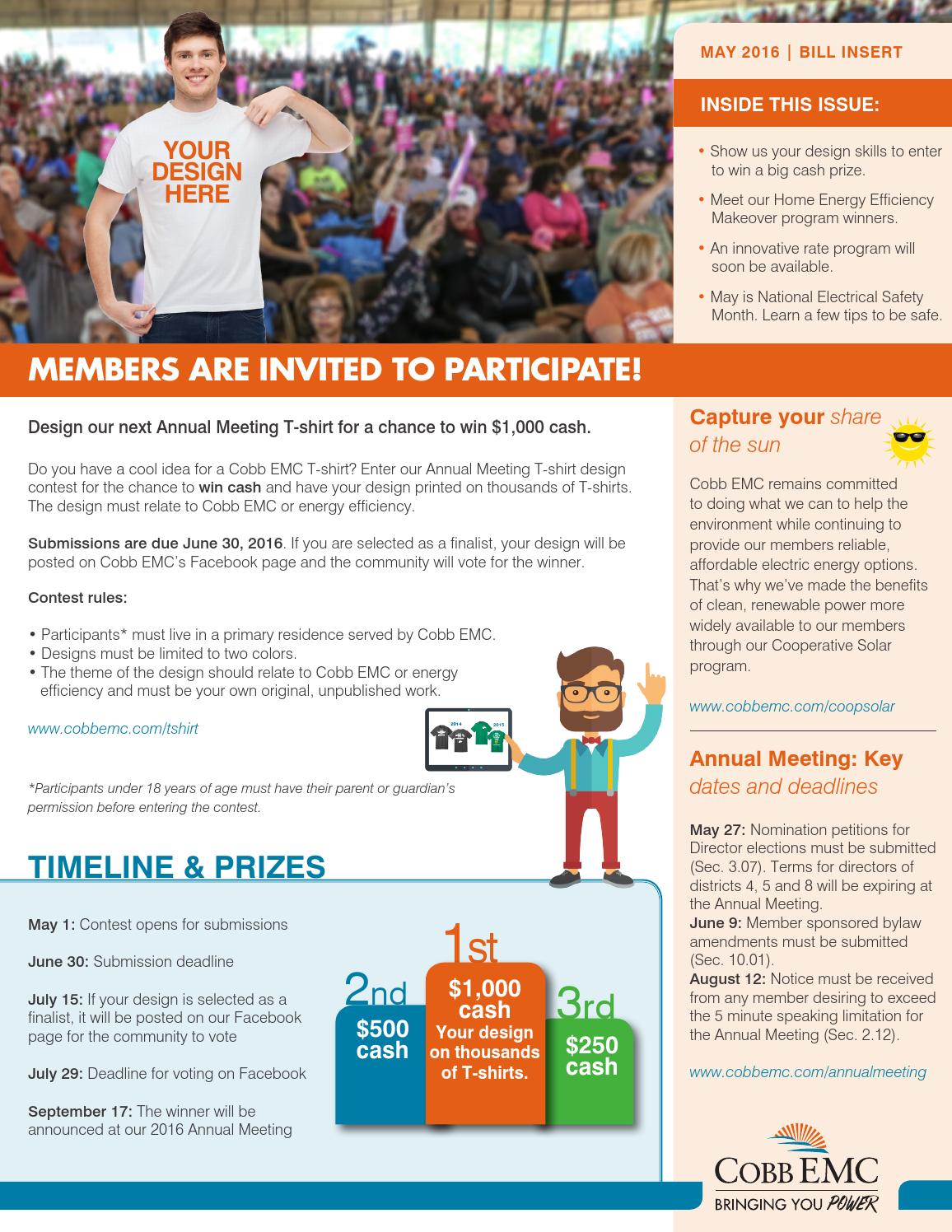 May 2016 - Bill Insert by Cobb EMC - Issuu