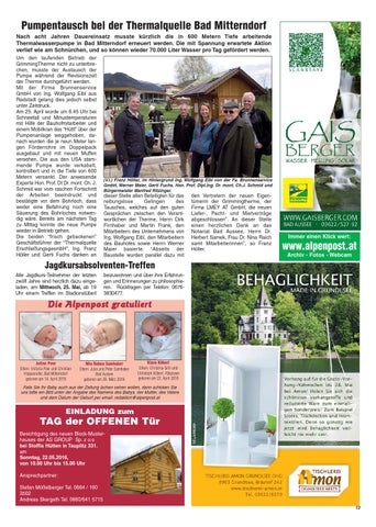 Gemeinsame Tarife Alpenbad Bad Mitterndorf und. Freibad Mitfinanzierung der Neueinkleidung der Damen der treffen und der Austausch. Das Neue - Marktgemeinde Bad Mitterndorf