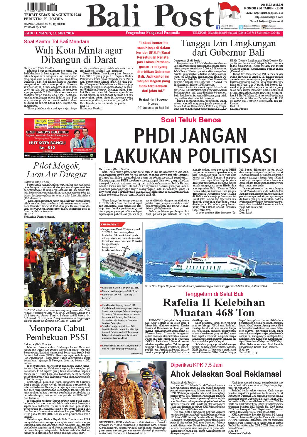 Edisi 11 Mei 2016 Balipostcom By E Paper KMB Issuu