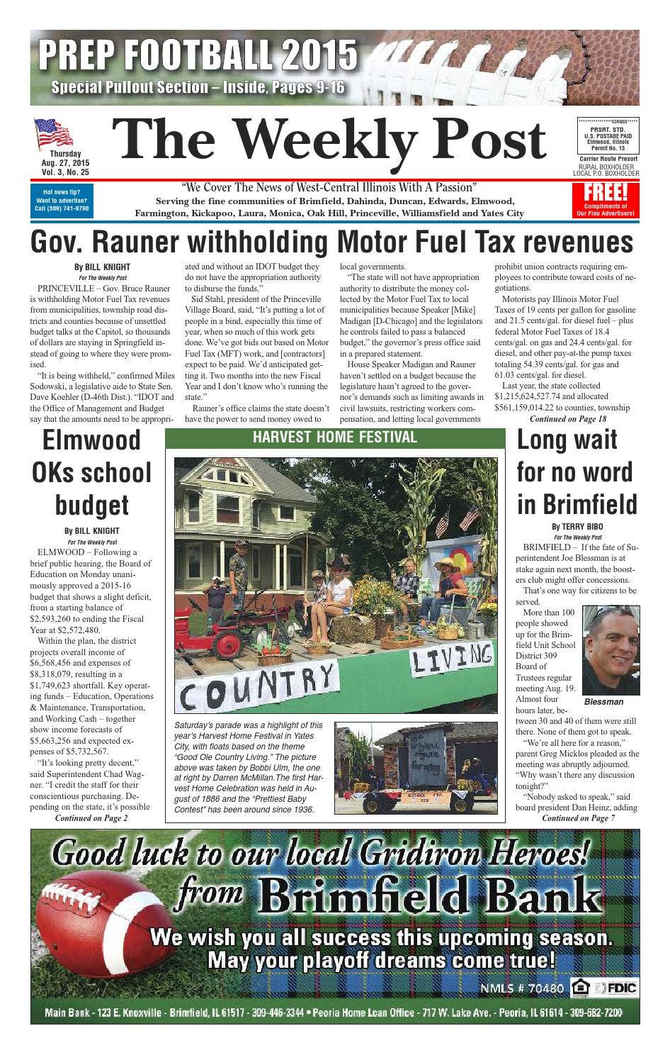 The Weekly Post 8/27/15 by The Weekly Post - Issuu