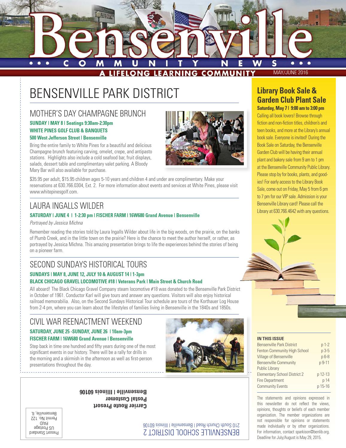 Community NewsletterMay/June 2016 by Village of Bensenville Issuu