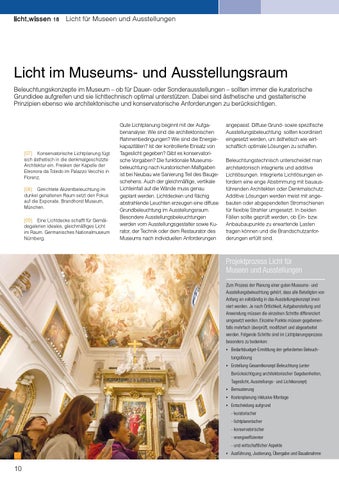 licht.wissen 18 „Licht für Museen und Ausstellungen" 第 10 页