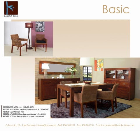 Servitel 家具目录 · Mobiliario bambo blau basic 第 10 页